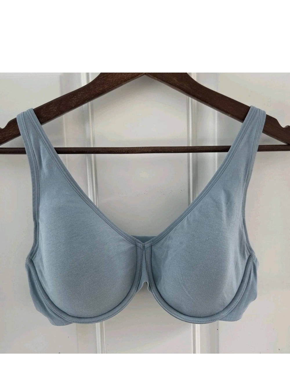 Third Love 34D 1/2 24/7 Classic Uplift Plunge Underwire Blue Bra
